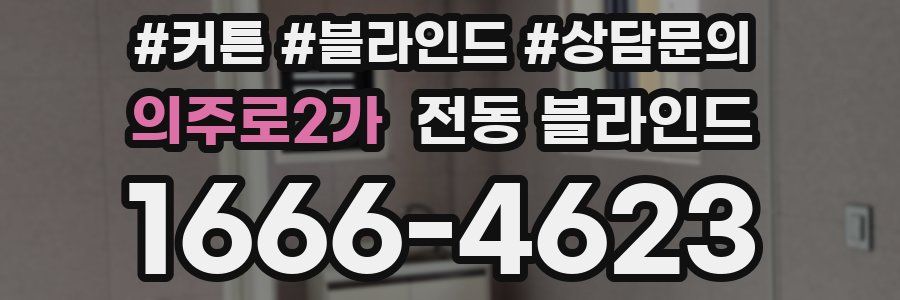 의주로2가 전동 블라인드