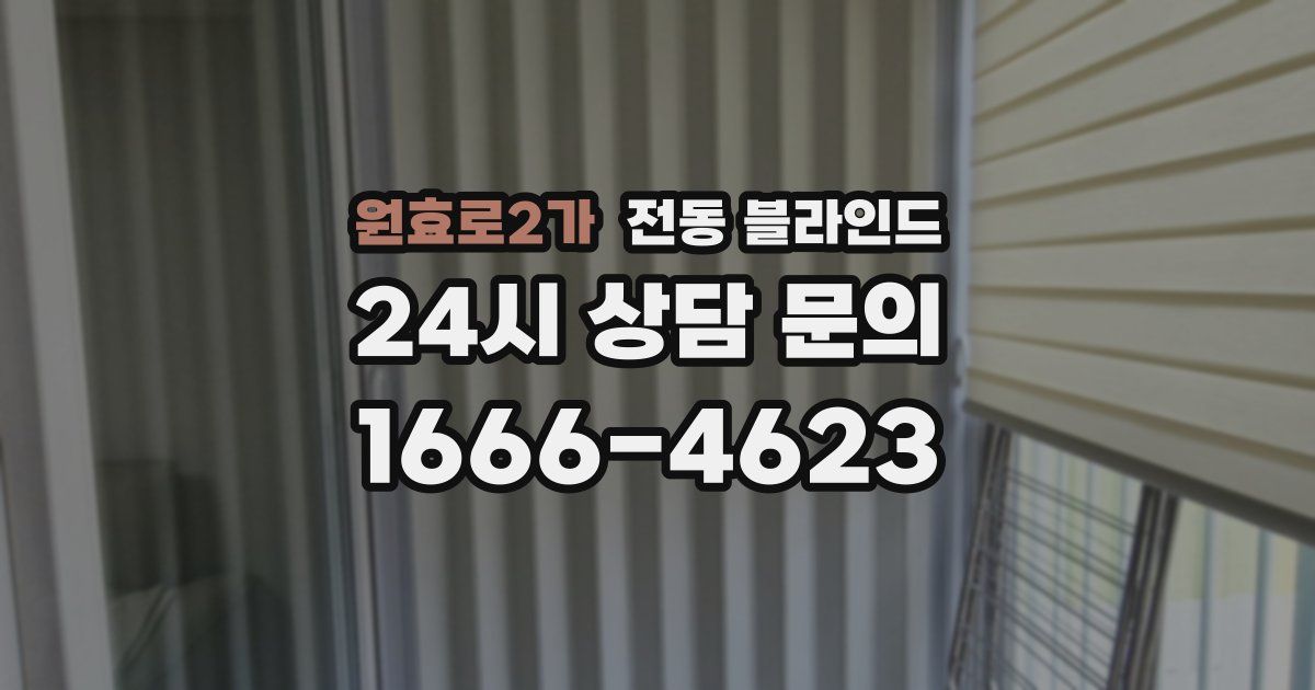 원효로2가 전동 블라인드