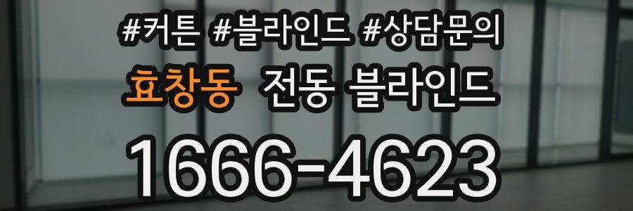 효창동 전동 블라인드