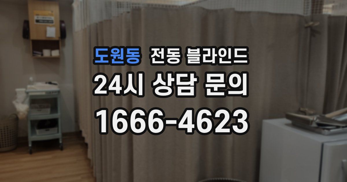 도원동 전동 블라인드