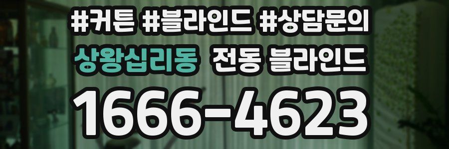 상왕십리동 전동 블라인드