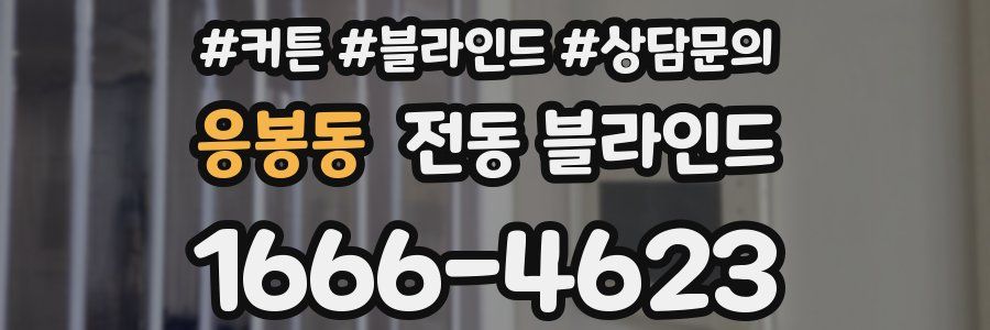 응봉동 전동 블라인드