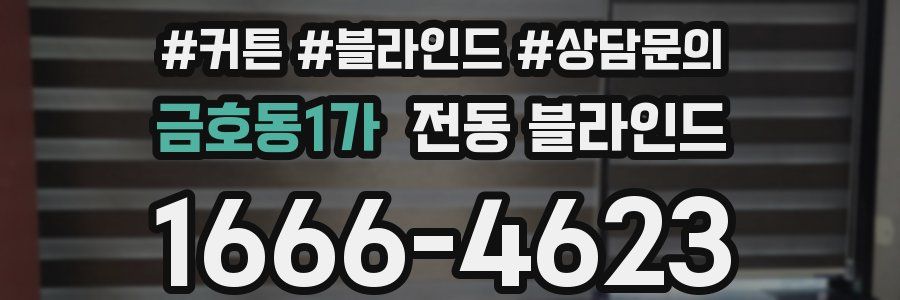 금호동1가 전동 블라인드
