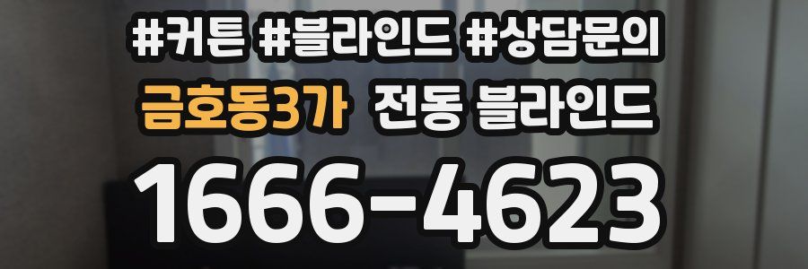 금호동3가 전동 블라인드