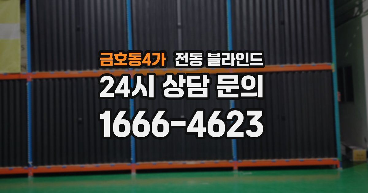 금호동4가 전동 블라인드