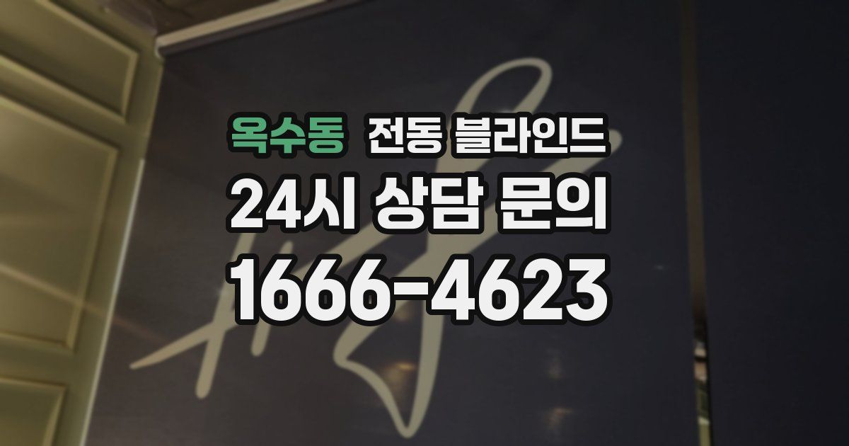 옥수동 전동 블라인드