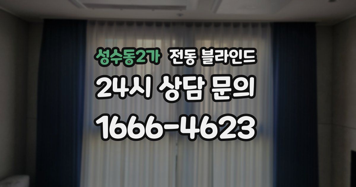 성수동2가 전동 블라인드