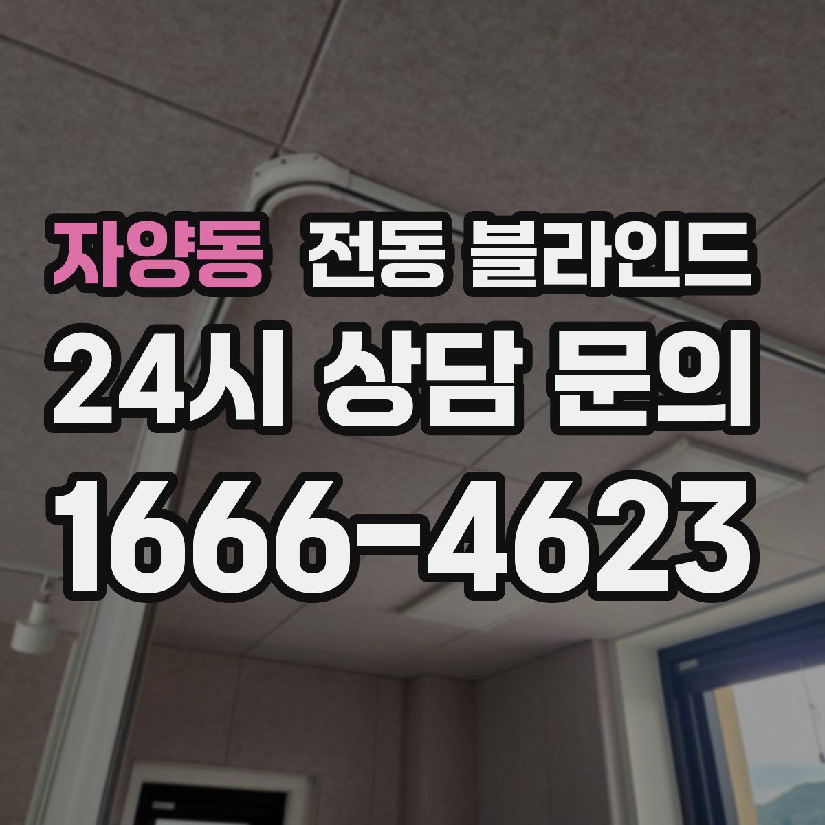 자양동 전동 블라인드