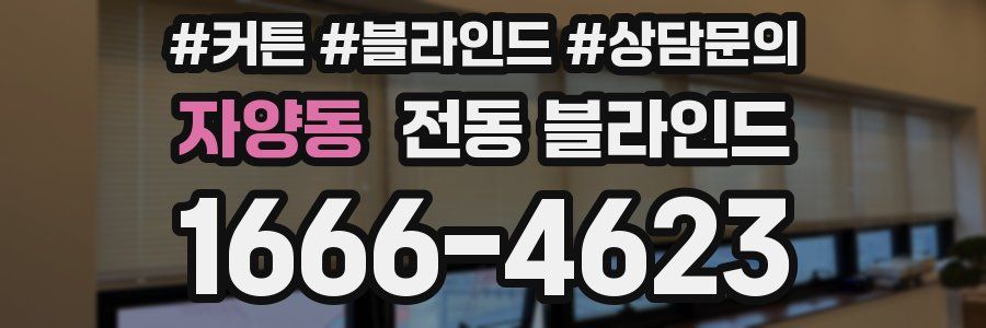 자양동 전동 블라인드