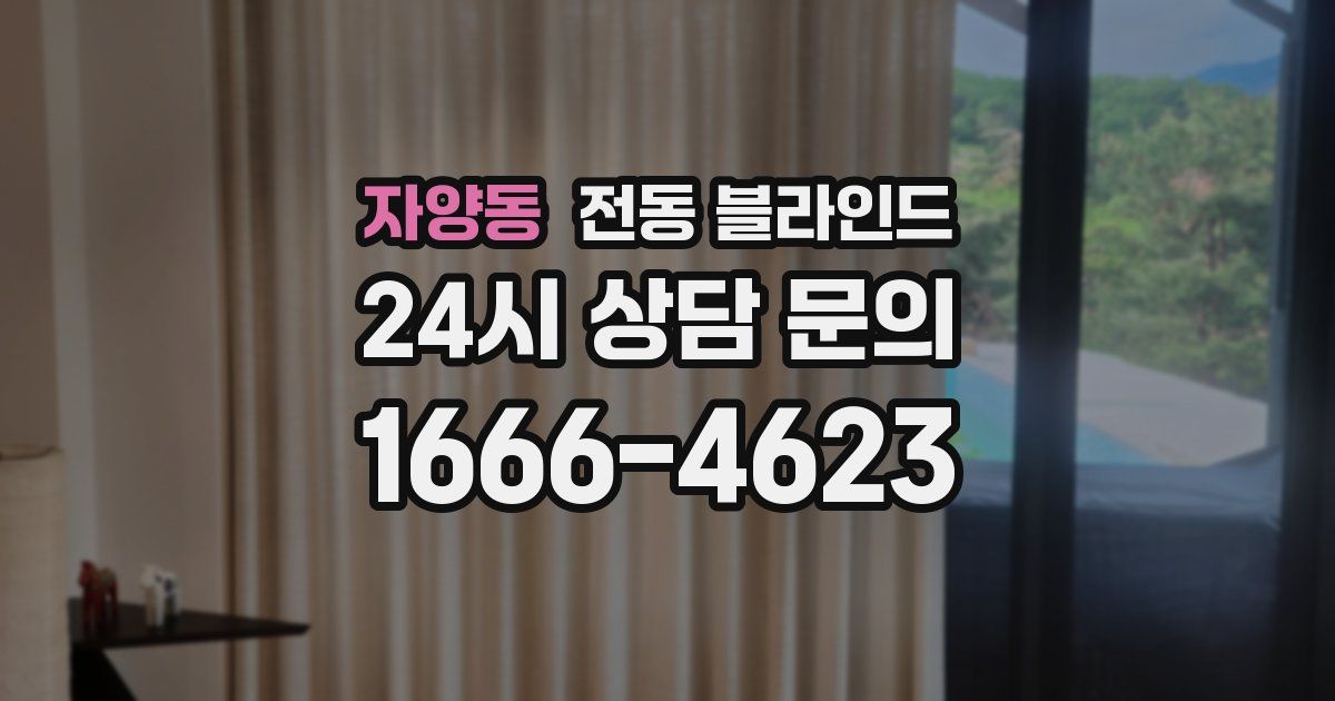 자양동 전동 블라인드