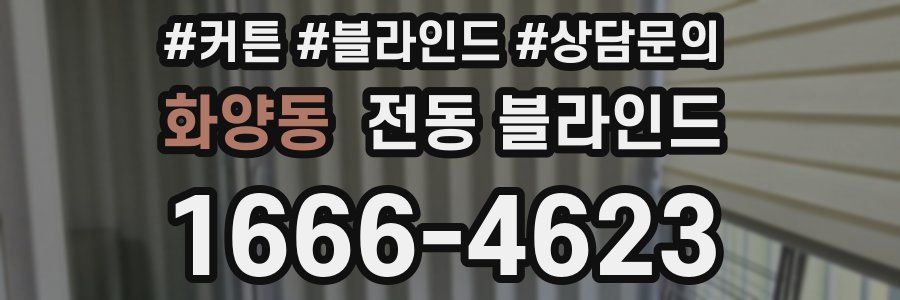 화양동 전동 블라인드