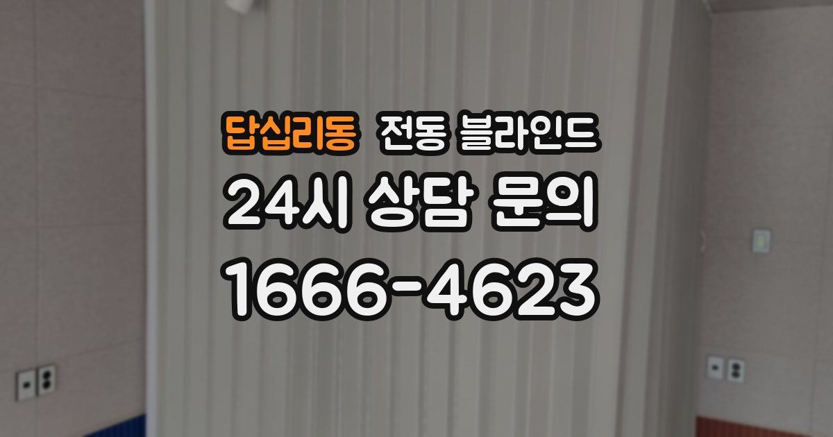 답십리동 전동 블라인드