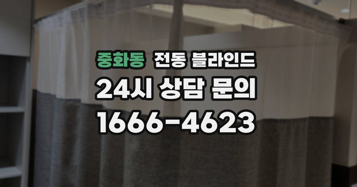 중화동 전동 블라인드