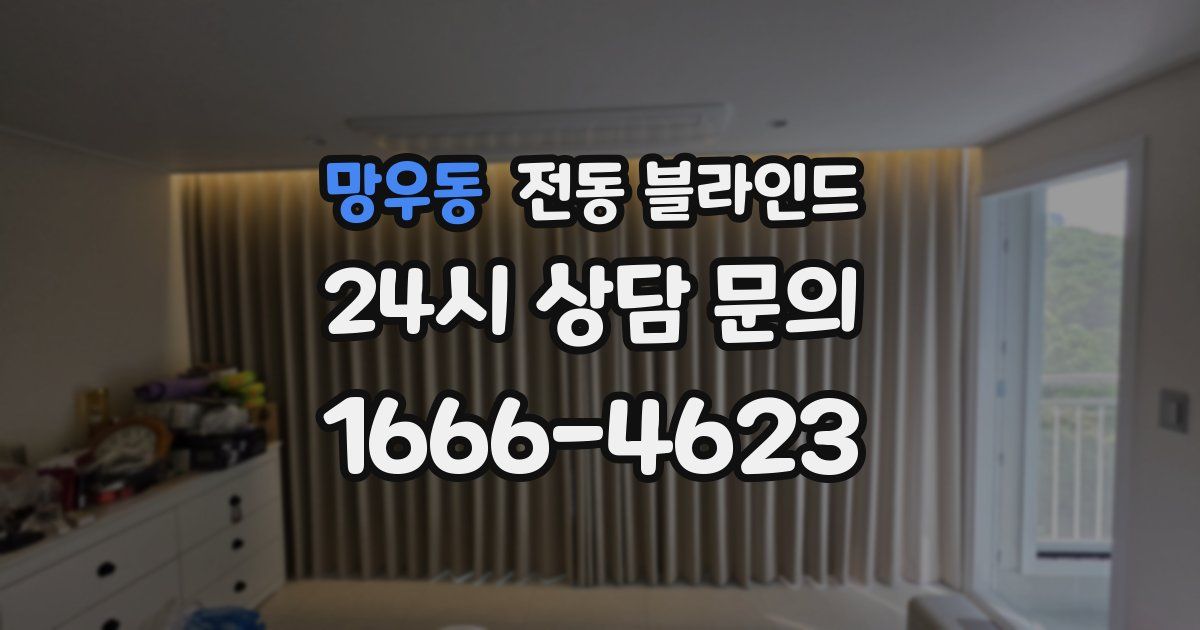 망우동 전동 블라인드
