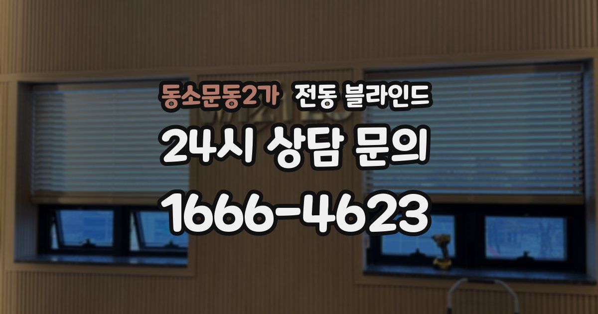 동소문동2가 전동 블라인드