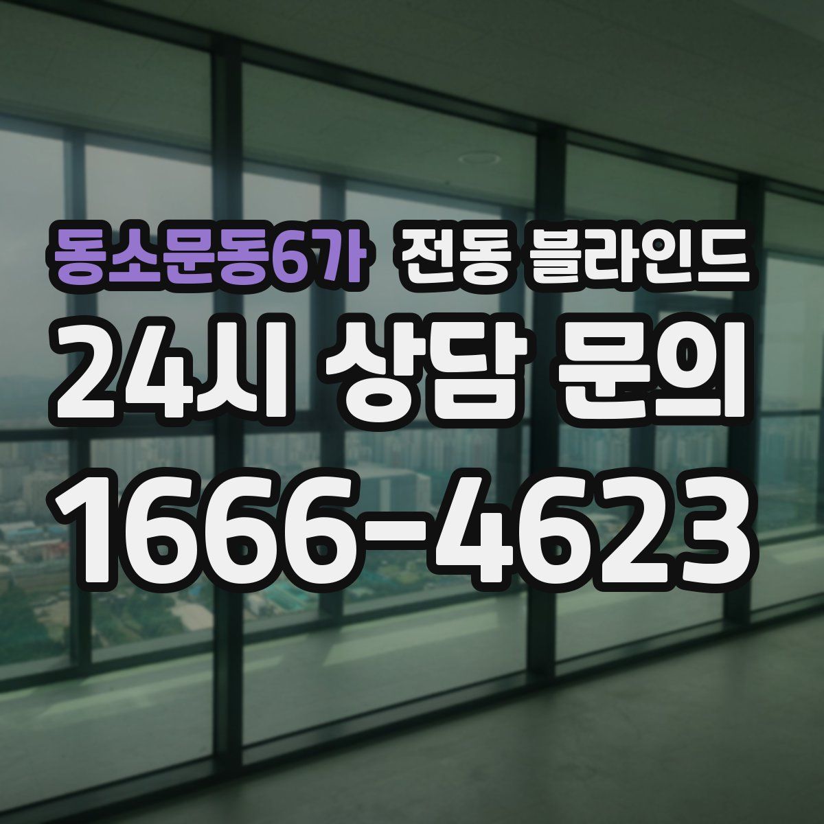 동소문동6가 전동 블라인드