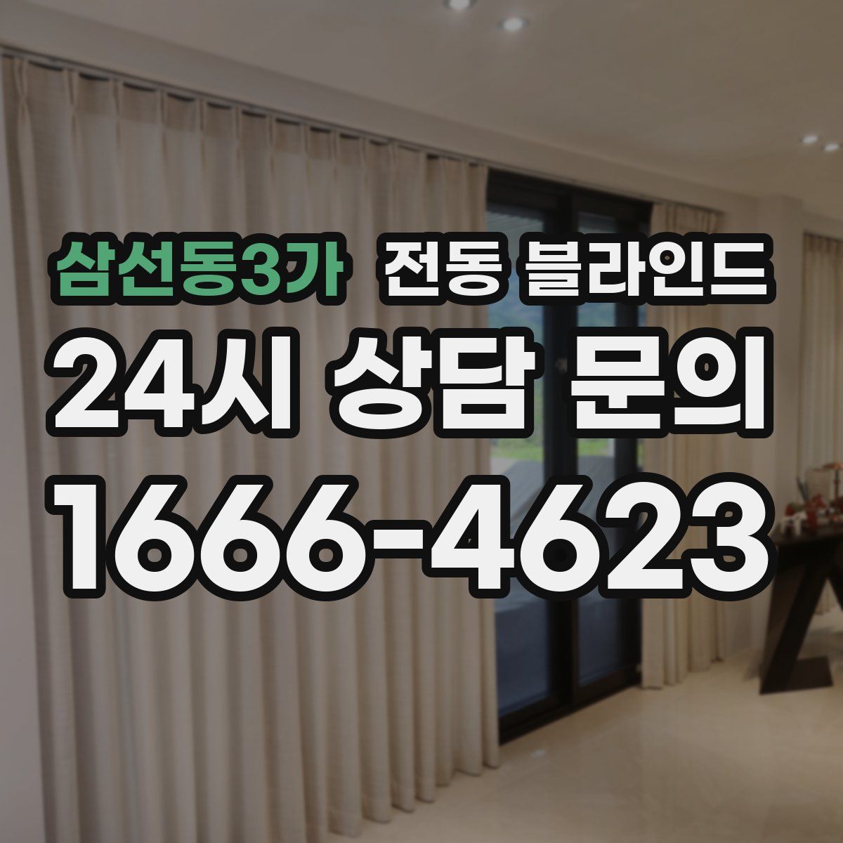 삼선동3가 전동 블라인드
