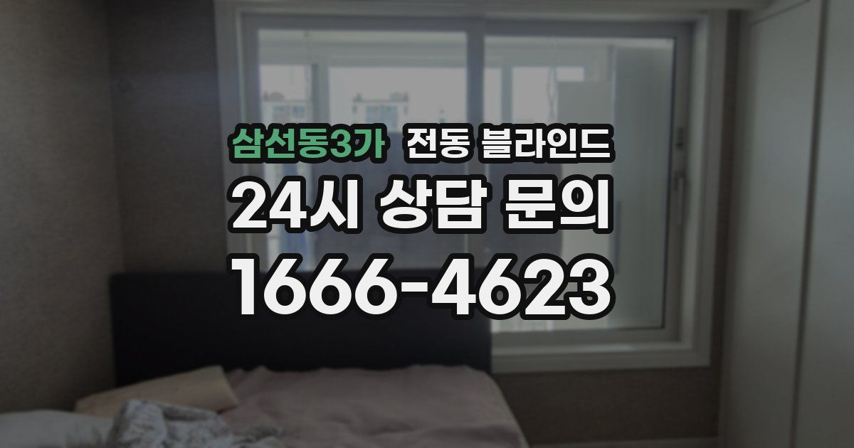 삼선동3가 전동 블라인드