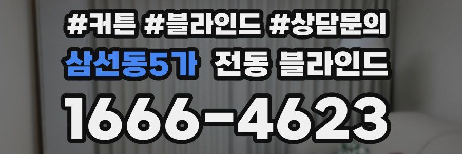 삼선동5가 전동 블라인드