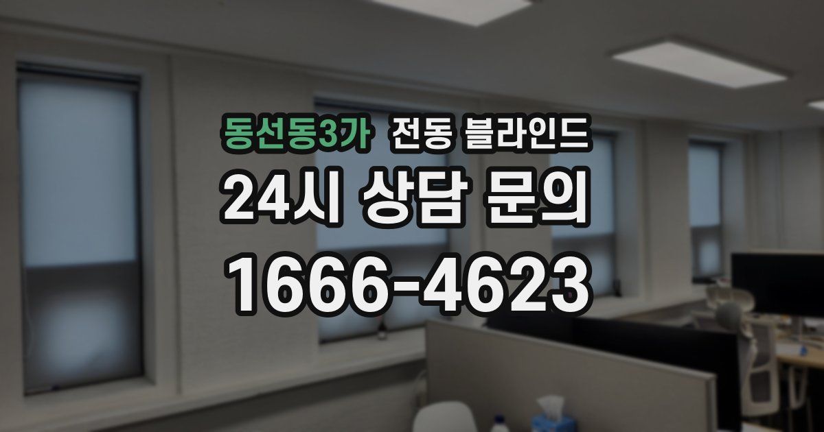 동선동3가 전동 블라인드