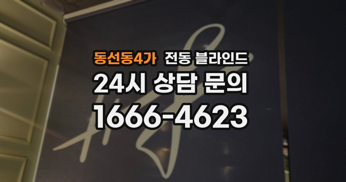 동선동4가 전동 블라인드