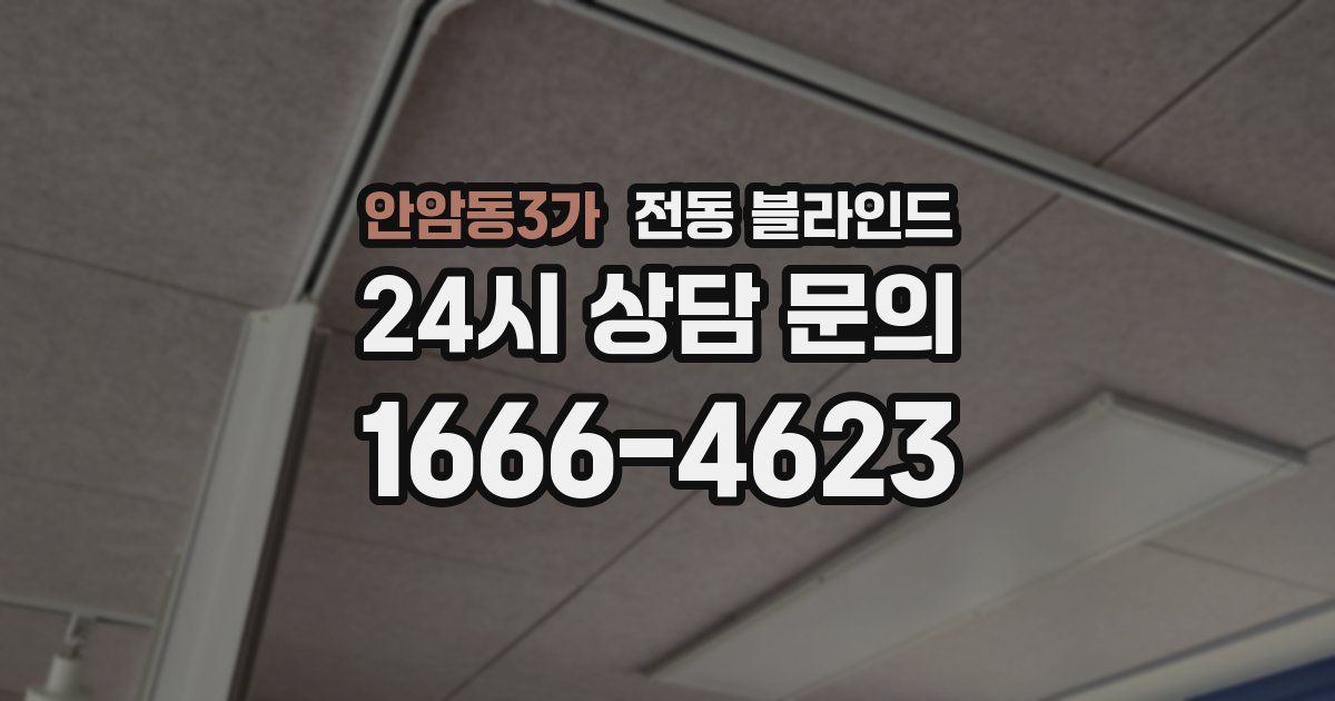 안암동3가 전동 블라인드