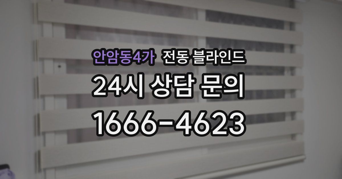 안암동4가 전동 블라인드