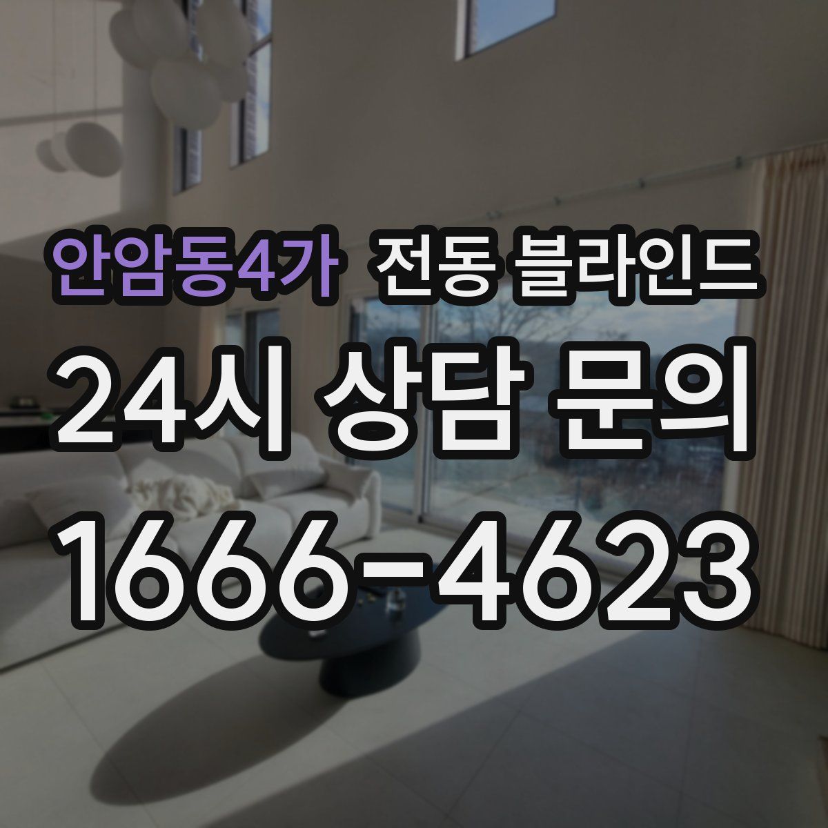 안암동4가 전동 블라인드