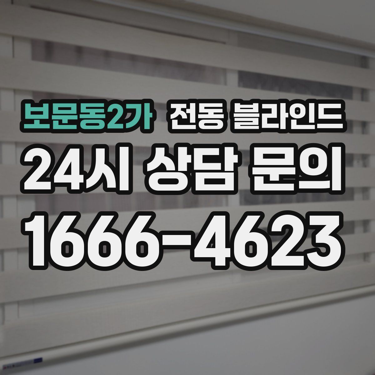 보문동2가 전동 블라인드