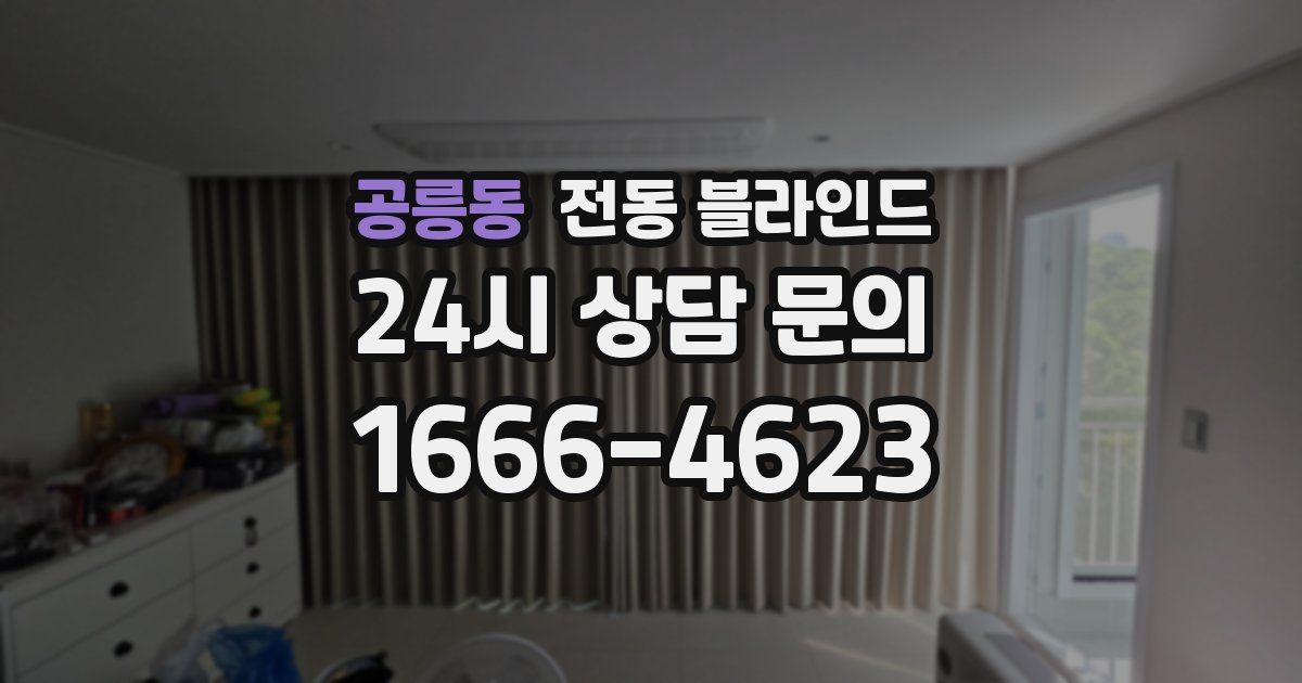 공릉동 전동 블라인드