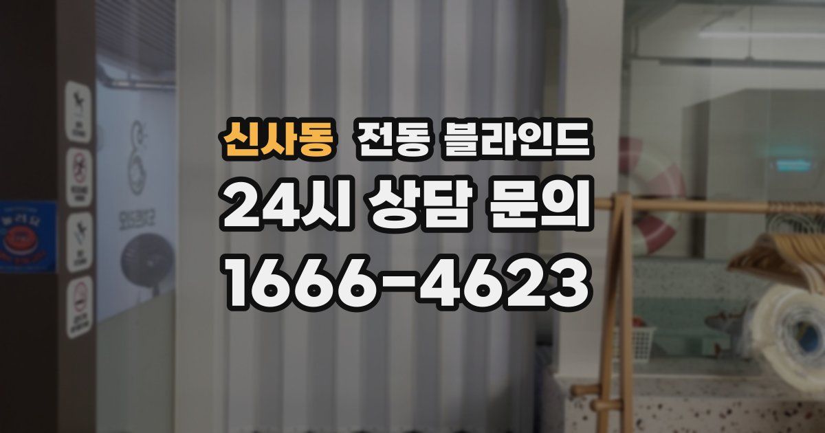 신사동 전동 블라인드