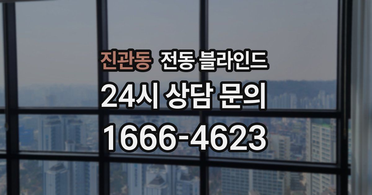 진관동 전동 블라인드