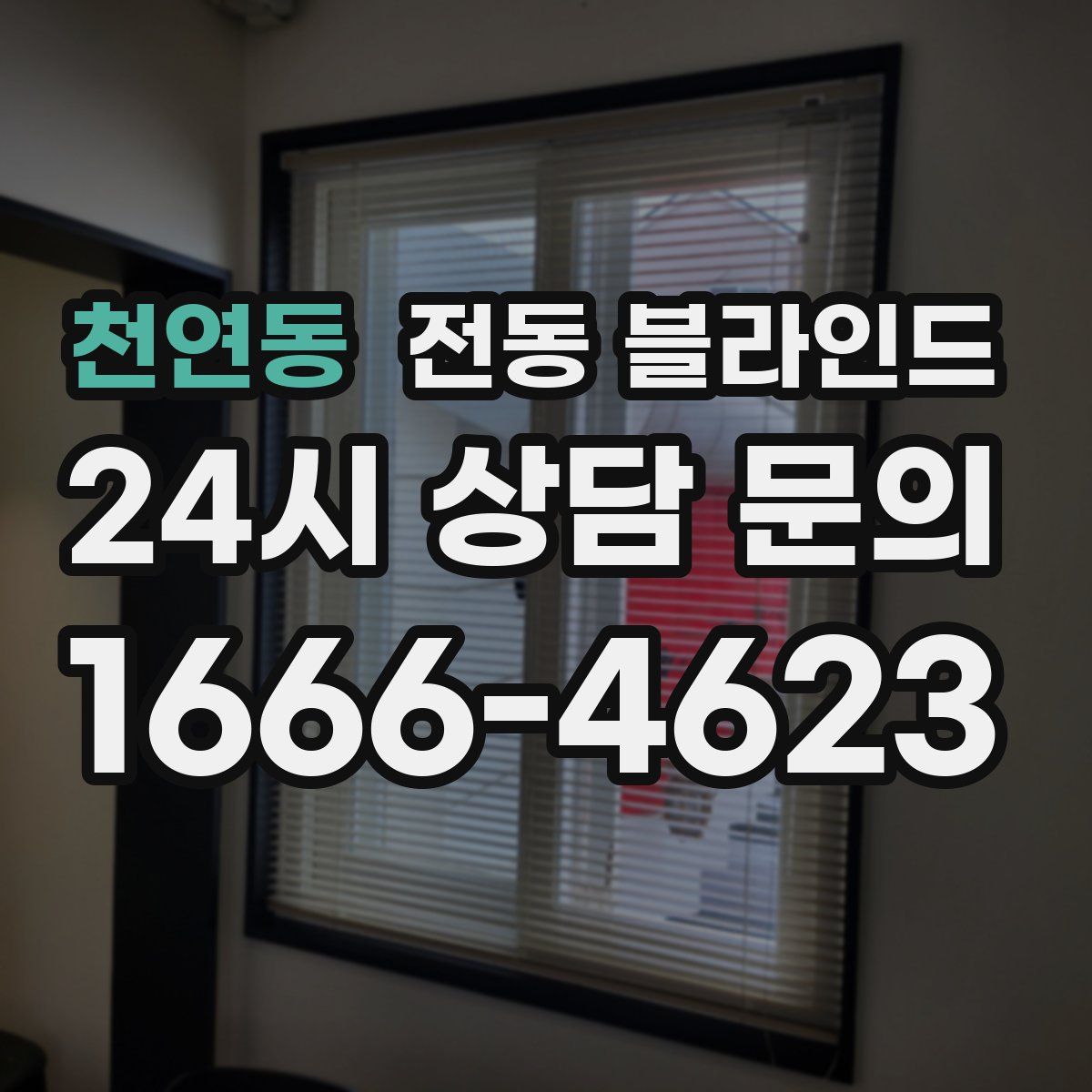 천연동 전동 블라인드