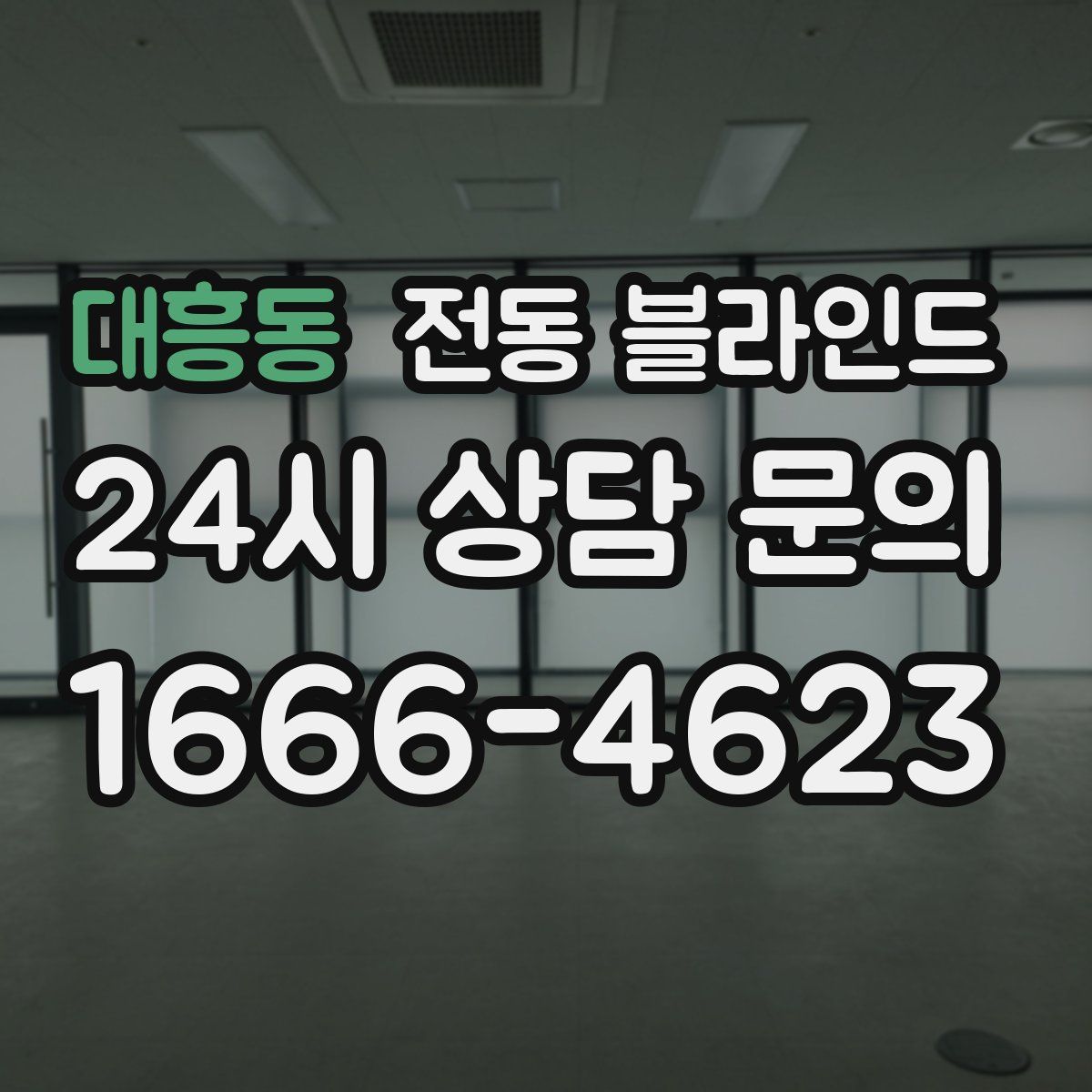 대흥동 전동 블라인드