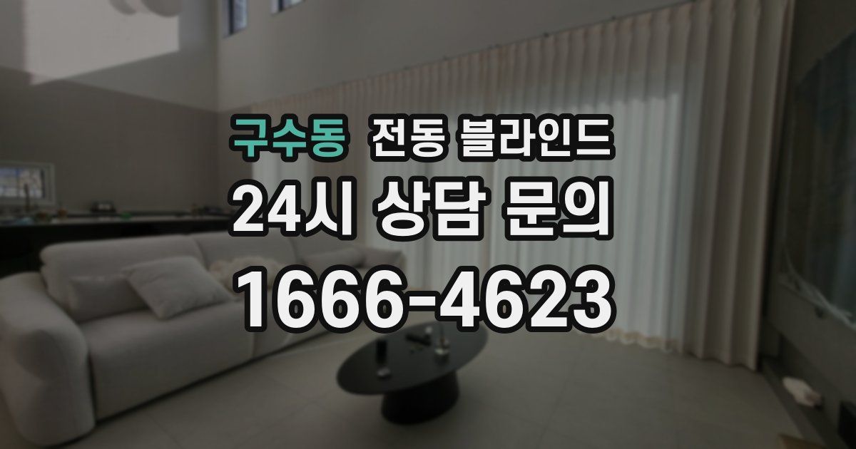 구수동 전동 블라인드
