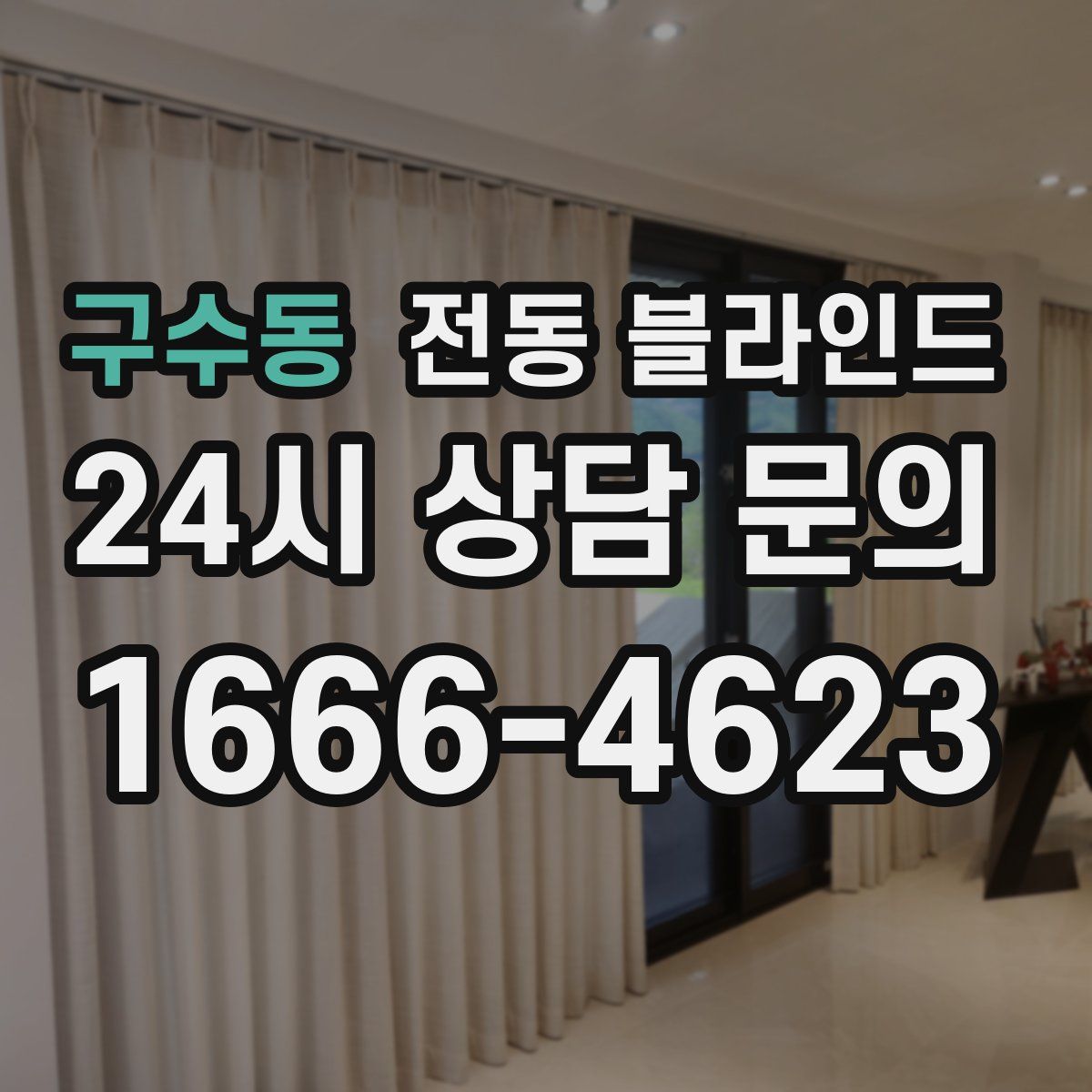 구수동 전동 블라인드