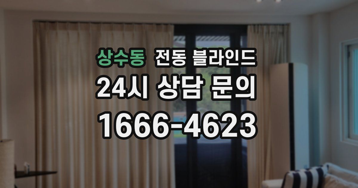 상수동 전동 블라인드