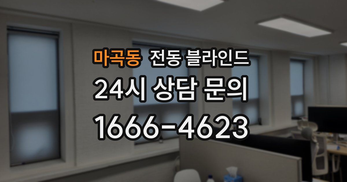 마곡동 전동 블라인드