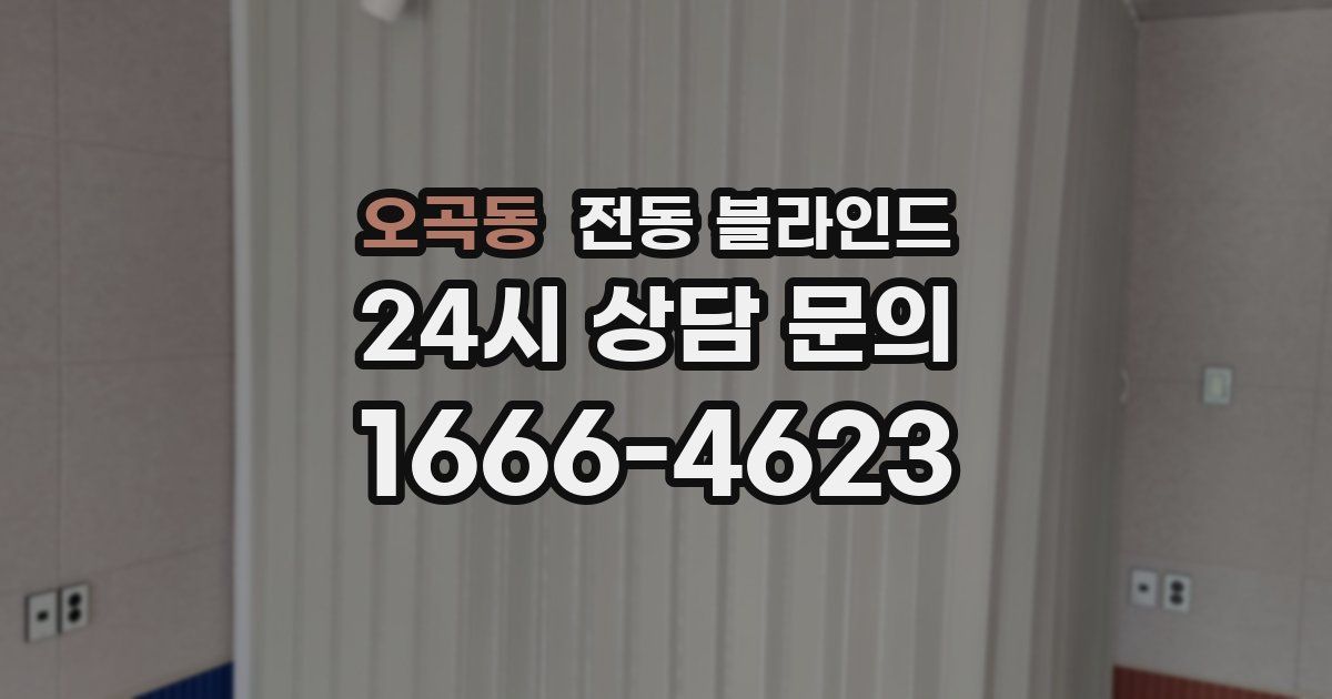 오곡동 전동 블라인드
