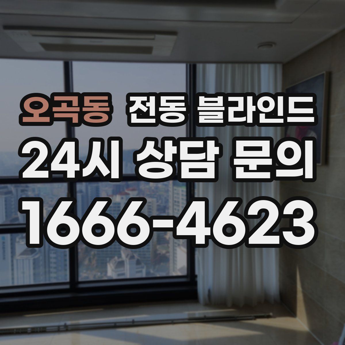 오곡동 전동 블라인드