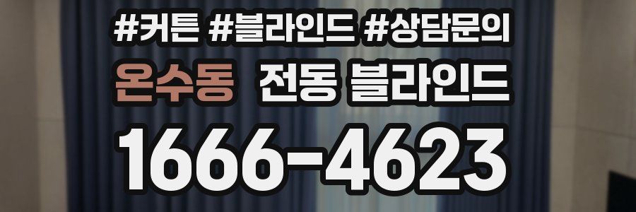 온수동 전동 블라인드