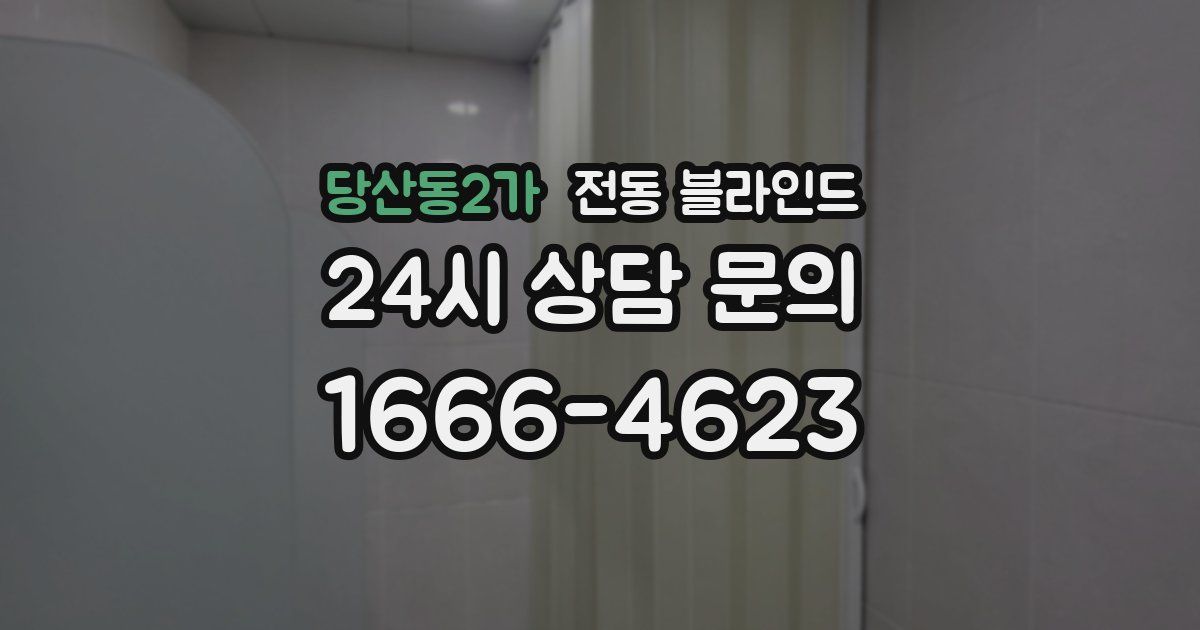 당산동2가 전동 블라인드