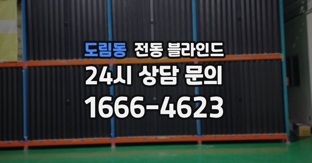 도림동 전동 블라인드