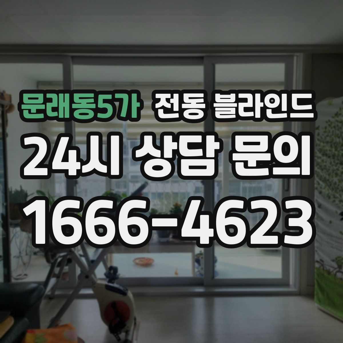 문래동5가 전동 블라인드