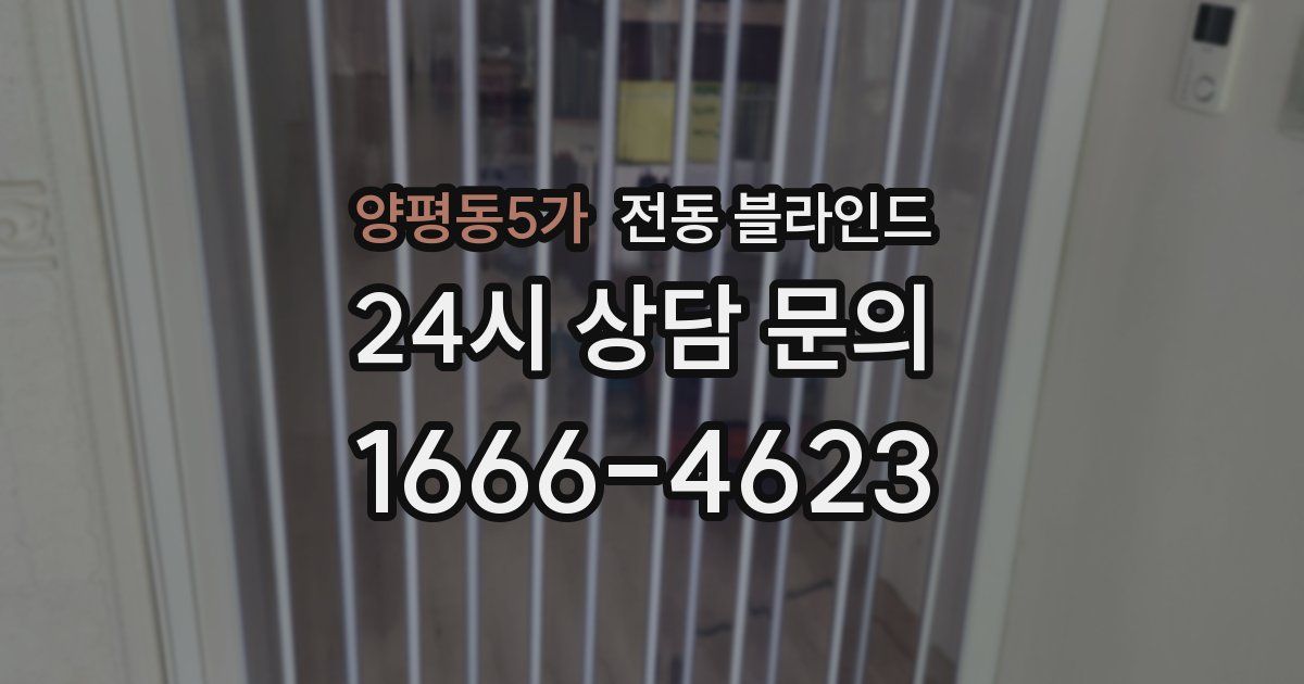 양평동5가 전동 블라인드