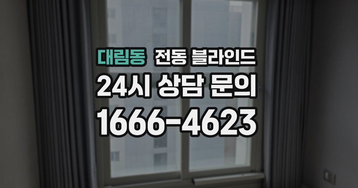 대림동 전동 블라인드