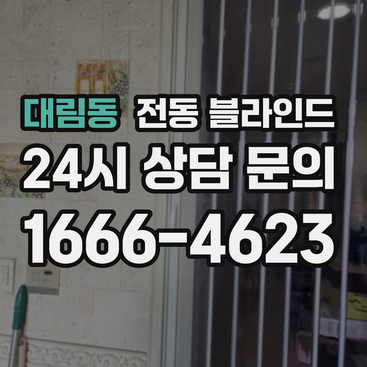 대림동 전동 블라인드