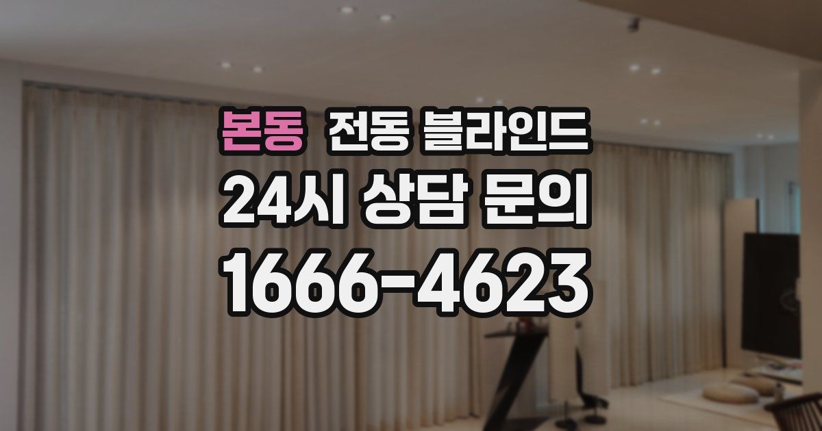 본동 전동 블라인드