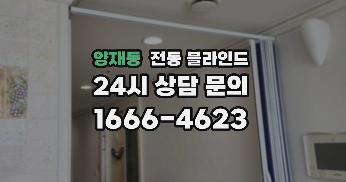 양재동 전동 블라인드