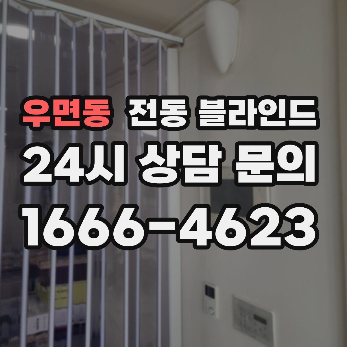 우면동 전동 블라인드